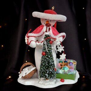HALLMARK 2007 DECORATING SNOW LADY ORNAMENT